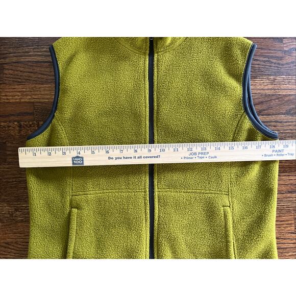REI Fleece Vest Womens Size M Olive Green Zip Outdoors Hiking - Picture 5 of 11